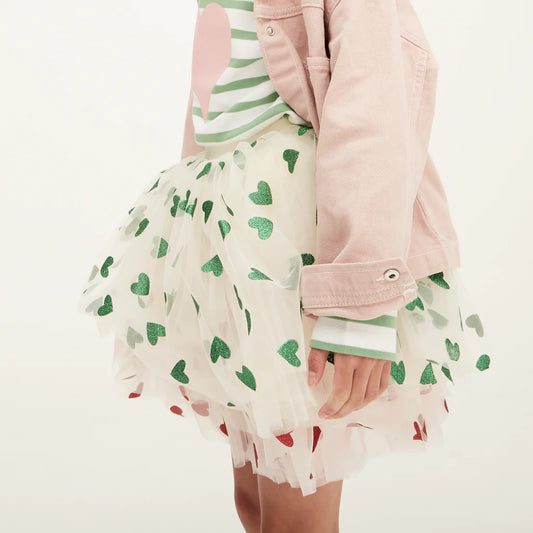 BOB & BLOSSOM Tutu Skirt - Green Hearts
