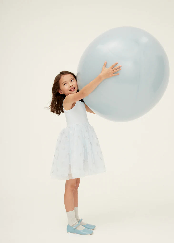 BOB & BLOSSOM Tutu Dress - Blue and Silver Hearts
