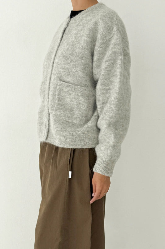 LE BON SHOPPE Amelie Alpaca Cardigan - Light Grey