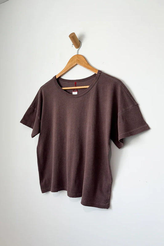 LE BON SHOPPE Vintage Fille Tee - Coffee