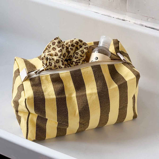 ROSE IN APRIL Wash Bag - Yellow/Olive