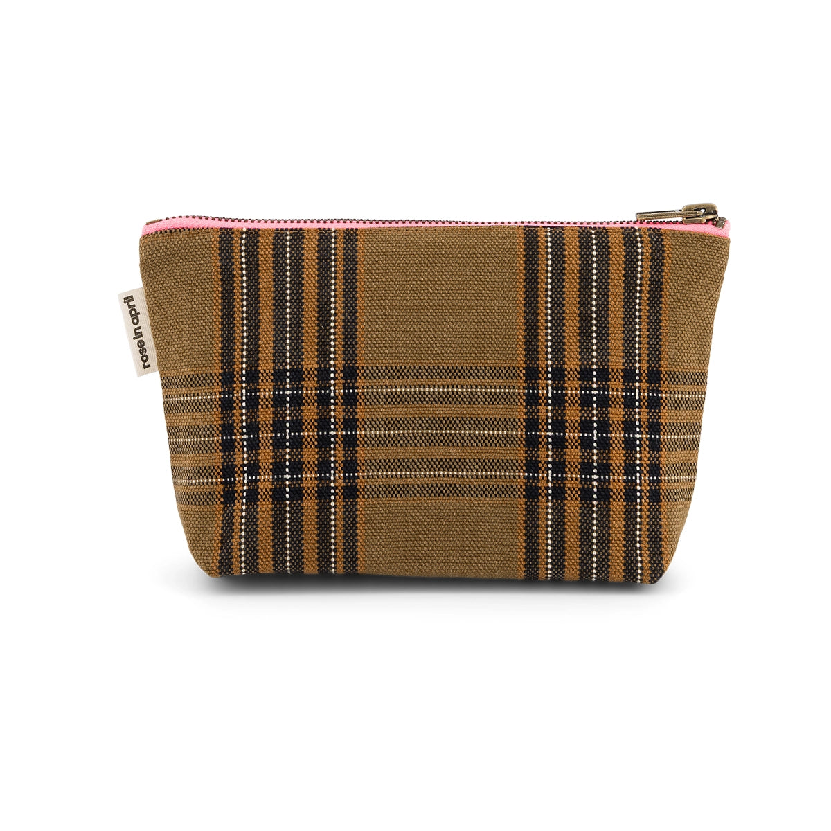ROSE IN APRIL Small Bag -Tan Tartan