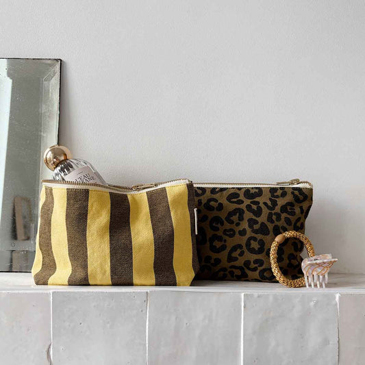 ROSE IN APRIL Small Bag - Yellow/Olive Stripes