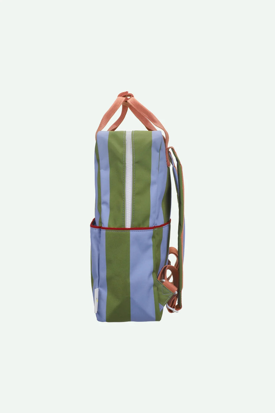 STICKY LEMON Backpack - Large - Stripes -  tickling grass + cloud blue