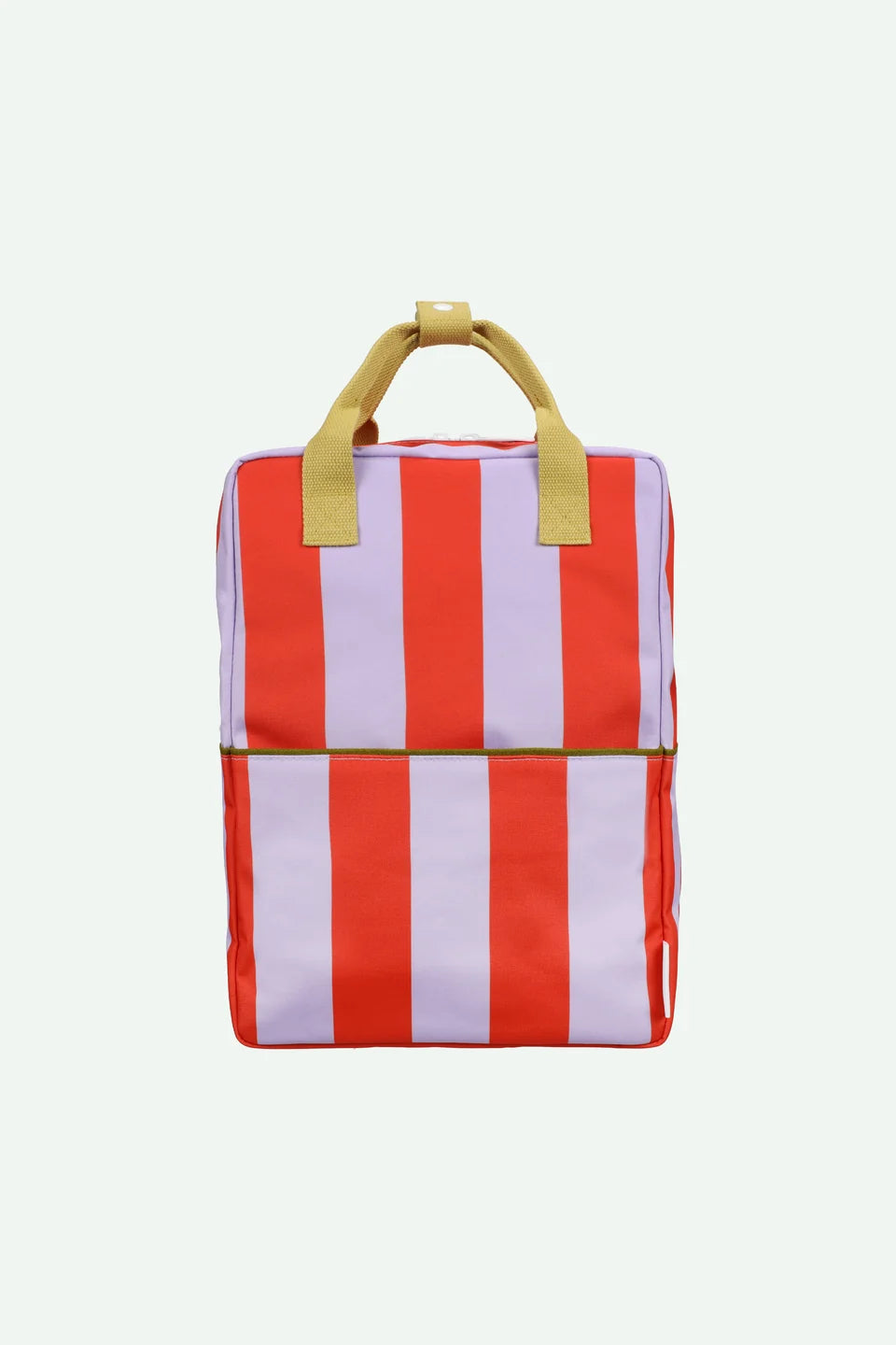 STICKY LEMON Backpack - Large - Stripes -  campfire orange + dewy lilac