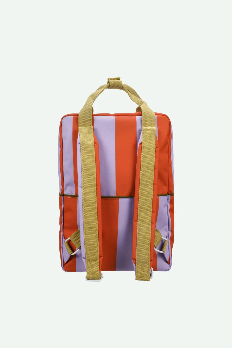 STICKY LEMON Backpack - Large - Stripes -  campfire orange + dewy lilac
