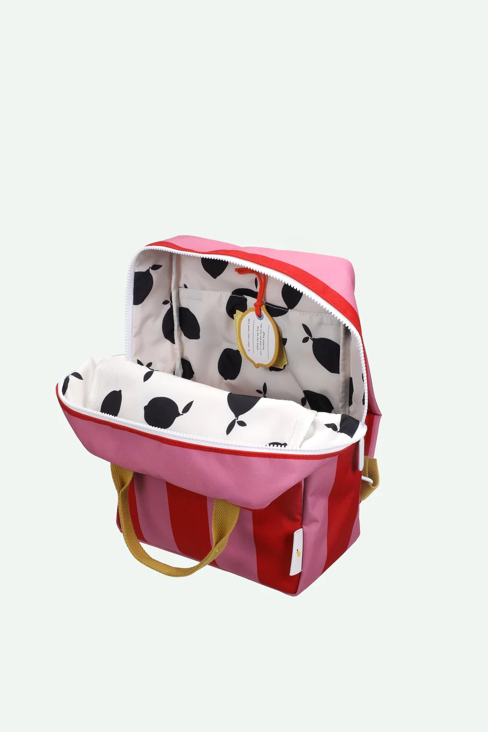 STICKY LEMON Backpack - Medium - red apple + rosebay pink