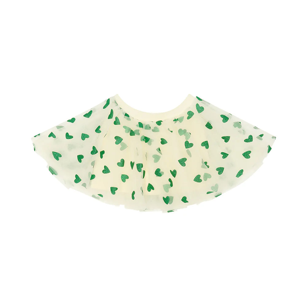 BOB & BLOSSOM Tutu Skirt - Green Hearts