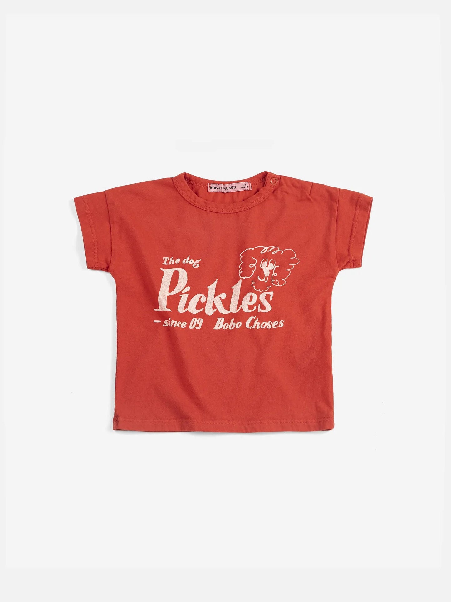 BOBO CHOSES Baby Red Pickles The Dog T-Shirt