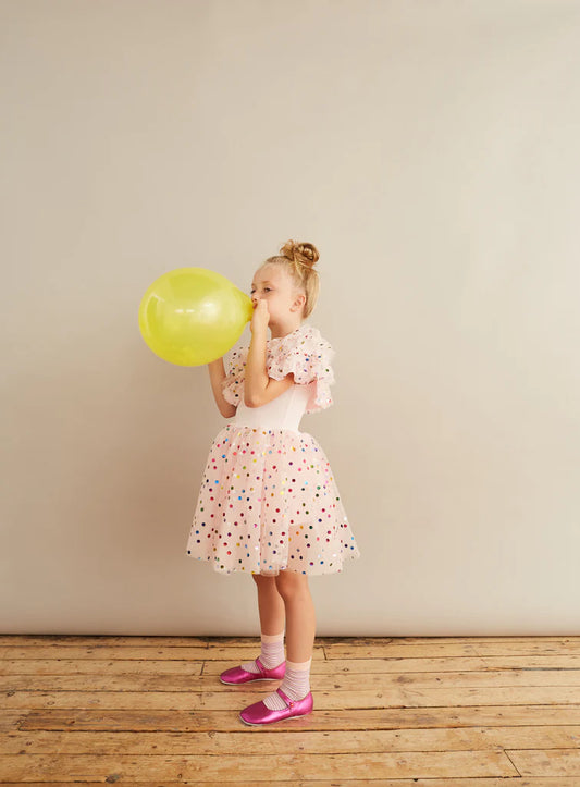 BOB & BLOSSOM Tutu Dress - Pink Spot Dress