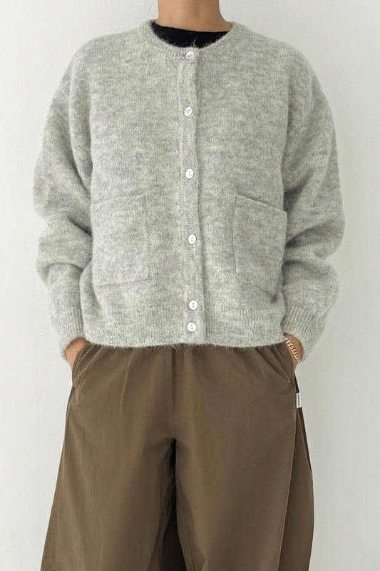 LE BON SHOPPE Amelie Alpaca Cardigan - Light Grey