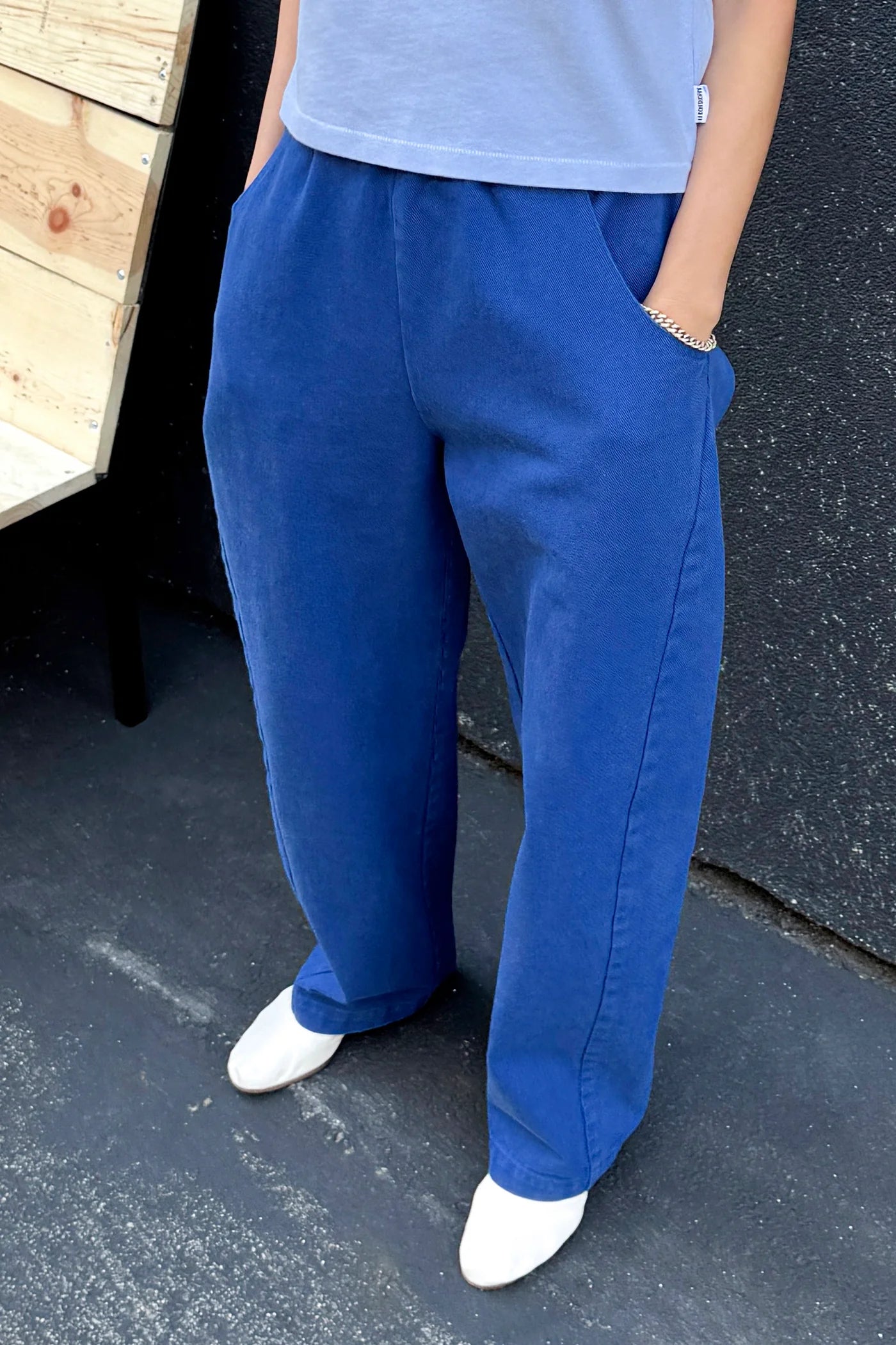 Le Bon Shoppe Arc Trousers - Azure Blue