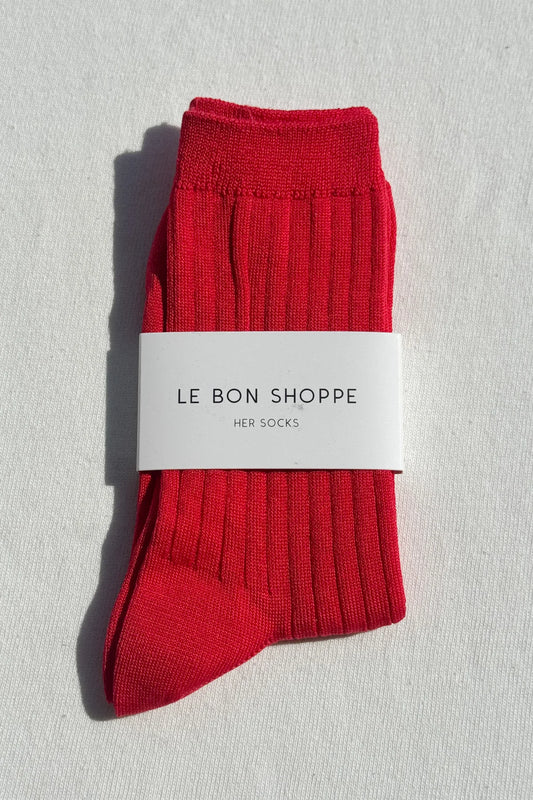 Le Bon Shoppe Her Socks - Red