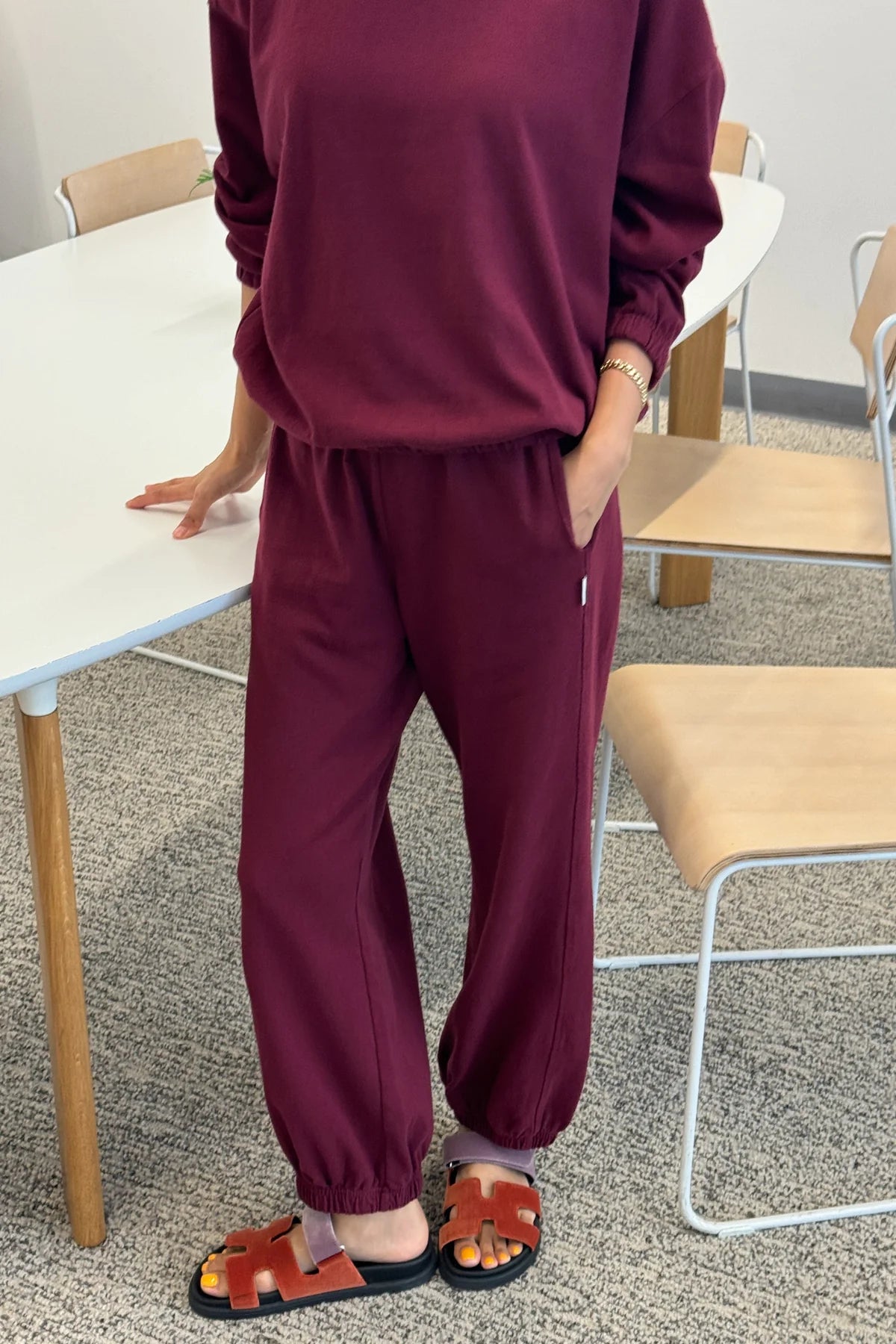 LE BON SHOPPE Ballon Pants - Cabernet