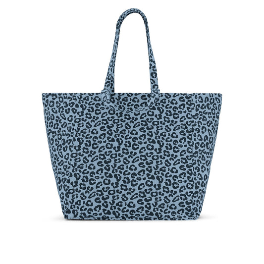 ROSE IN APRIL Tote Bag - Grey Blue Leopard