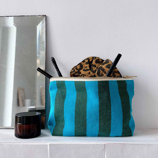 ROSE IN APRIL Small Bag - Green/Turq Stripes