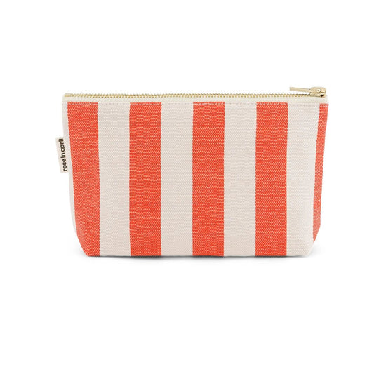 ROSE IN APRIL Small Bag - Red/Cream Stripes
