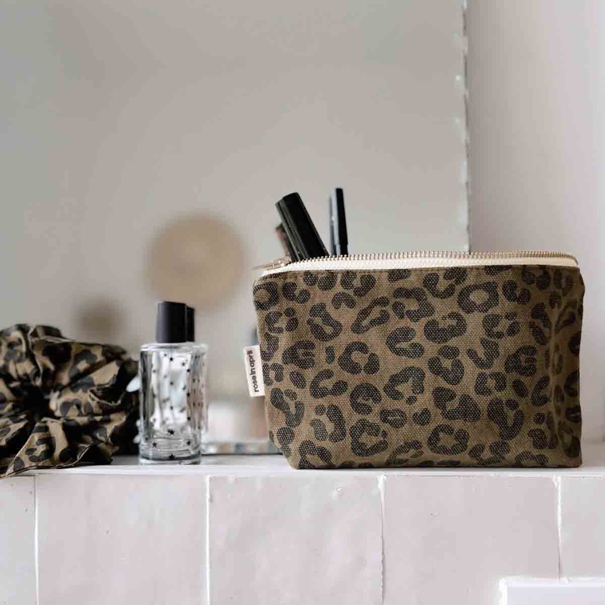ROSE IN APRIL Small Bag - Olive Leopard