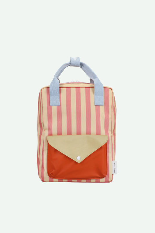 STICKY LEMON Backpack - Medium - Envelope Pink Stripes