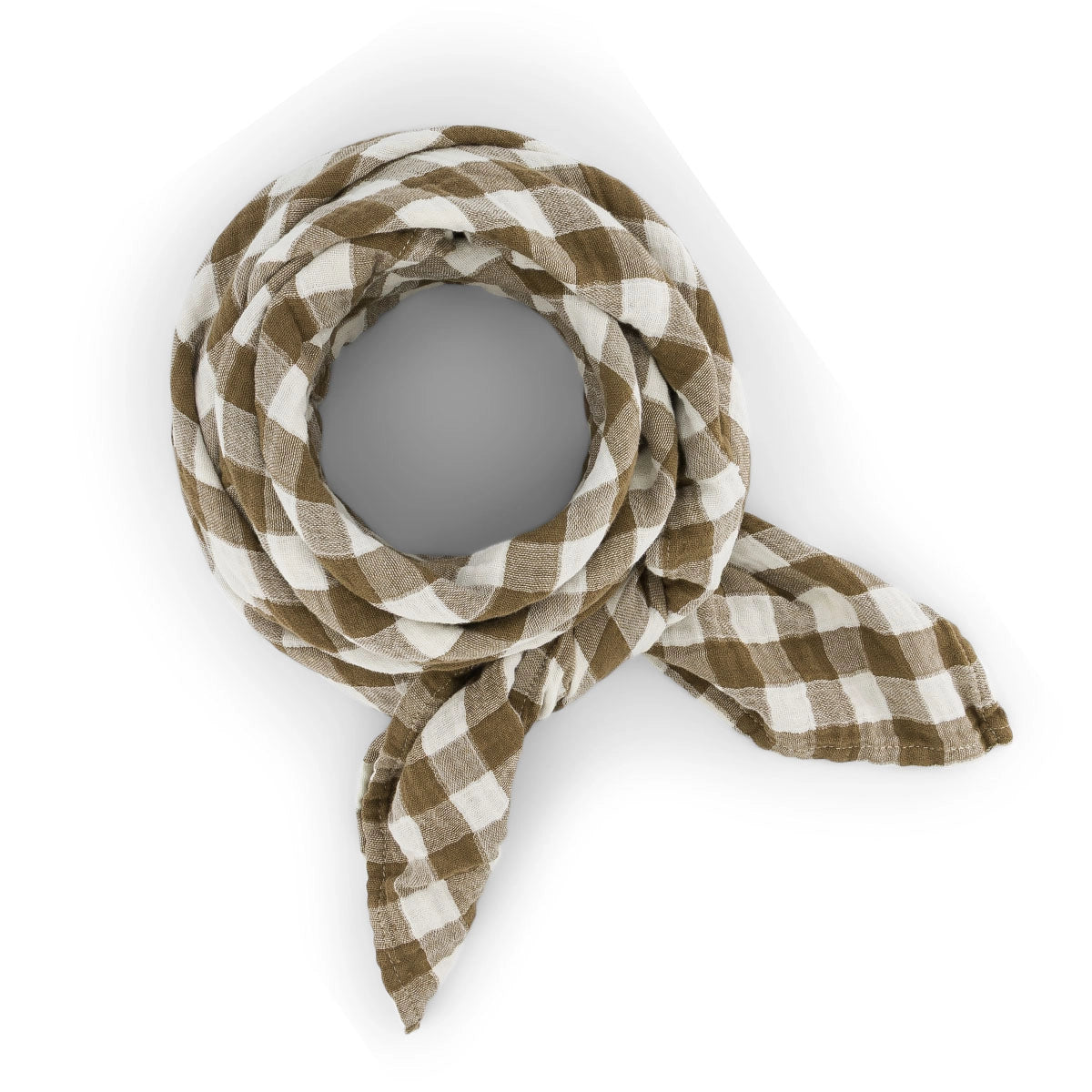ROSE IN APRIL Swaddle - Olive/Cream Gingham