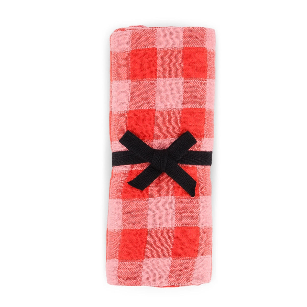 ROSE IN APRIL Swaddle - Red/Pink Gingham