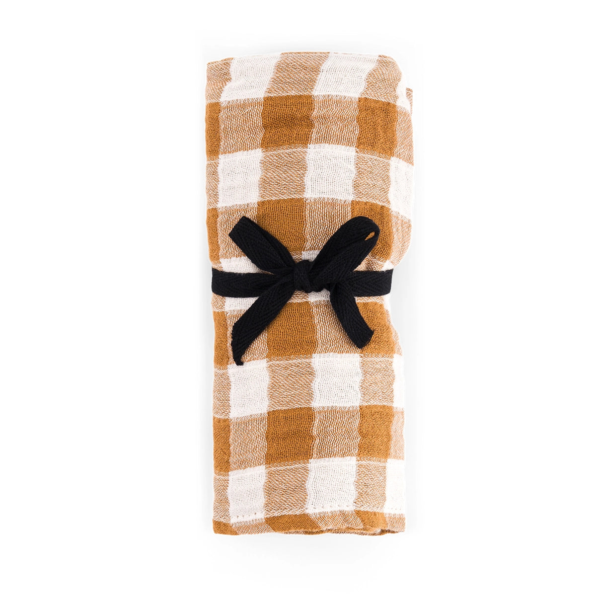 ROSE IN APRIL Swaddle - Caramel Gingham