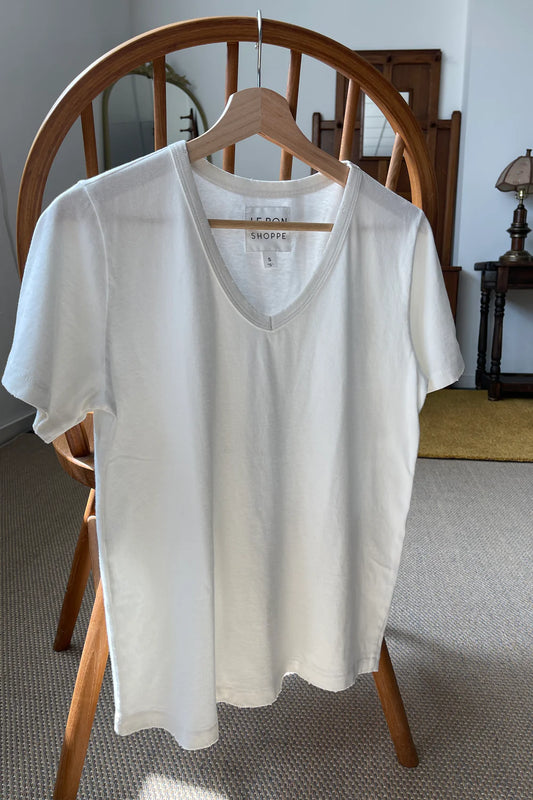 LE BON SHOPPE Vintage La Vie Tee- White